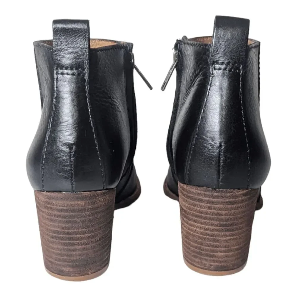 MADEWELL The Brenner Boot in Black Leather Size 7.5